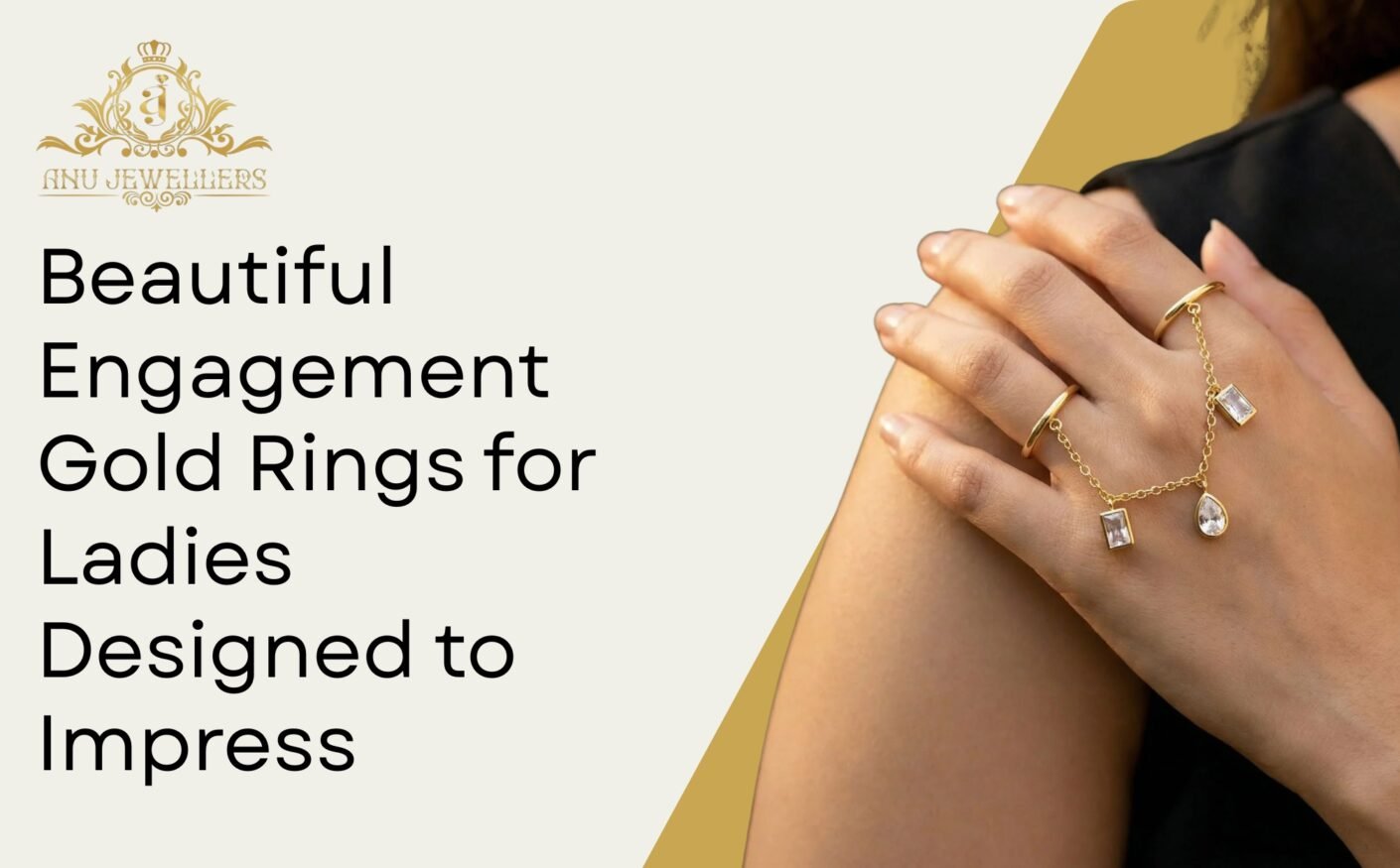 Beautiful Engagement Gold Rings for Ladies Designed to Impress