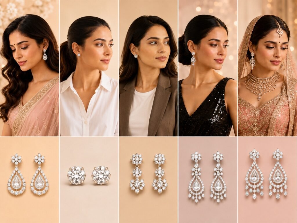 How to Choose Diamond Earrings for Your Face Shape and Outfit
