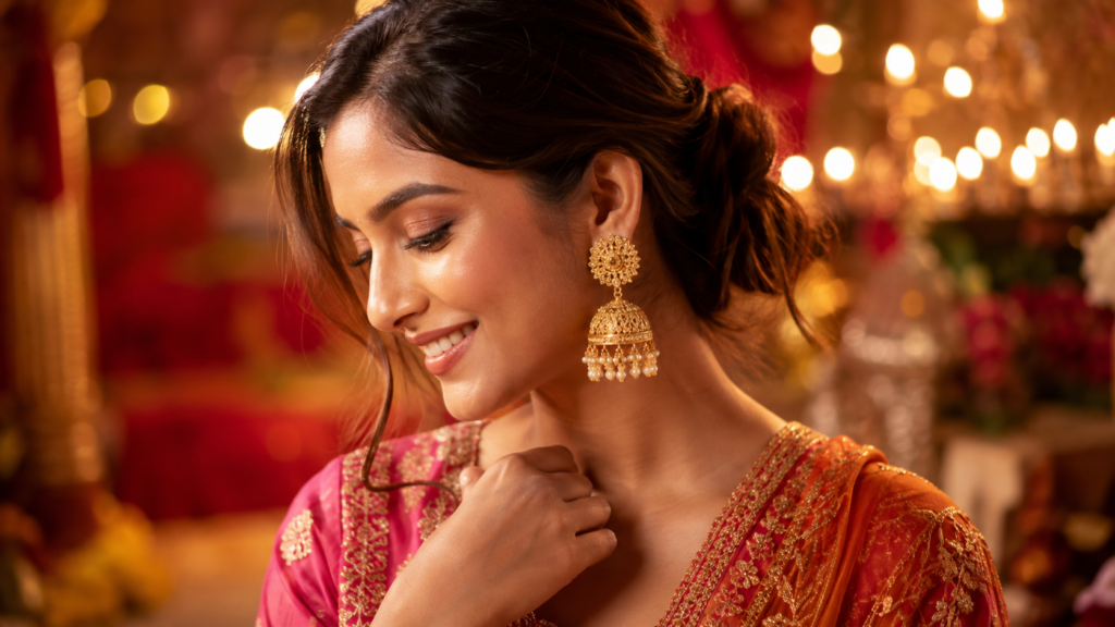How to Choose Gold Earrings for Weddings, Festivals and Daily Wear