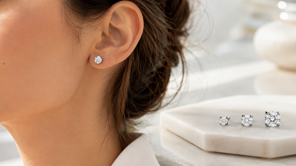 What Size Diamond Stud Earrings Are Best for Everyday Wear?